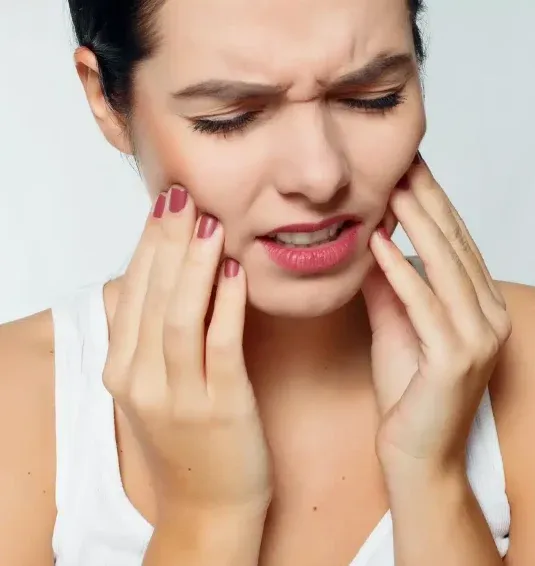 Teeth Problem. Woman Feeling Tooth Pain