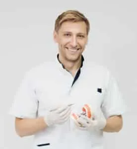 A happy smiling dentist